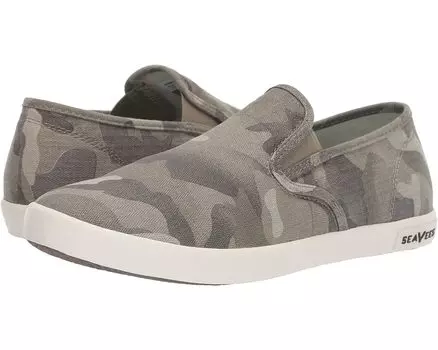 Кроссовки SeaVees Baja Slip-On Saltwash, цвет Sage Camo