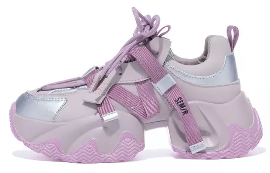 Кроссовки SEMIR Chunky Sneakers Women's Low-top, серебряный