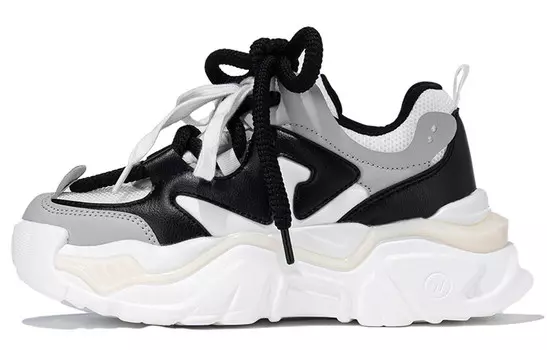 Кроссовки SEMIR Chunky Sneakers Women's Low-top, белый/черный