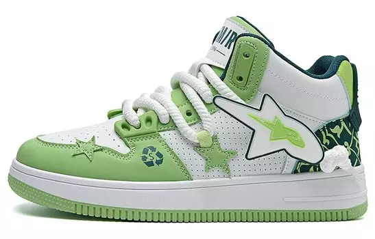 Кроссовки SEMIR Skateboarding Shoes Men Mid-top, белый/черный