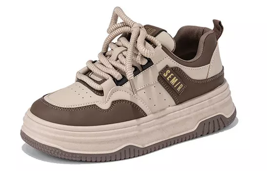 Кроссовки SEMIR Skateboarding Shoes Women's Low-top, коричневый
