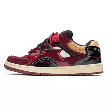 Кроссовки SENGUOGUO Skateboarding Shoes Unisex Low-top Red, цвет Burgundy