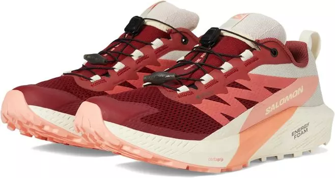 Кроссовки Sense Ride 5 GORE-TEX Salomon, цвет Syrah/Vanilla Ice/Peach Amber