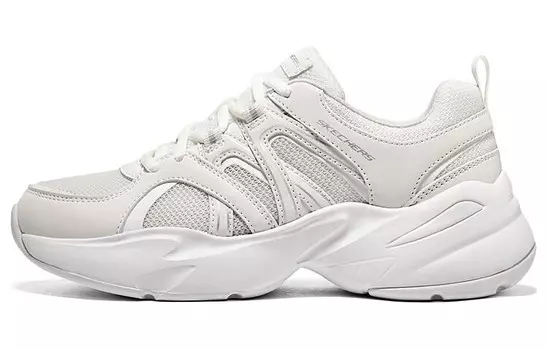 Кроссовки серии D"LITES Lifestyle женские с низким верхом, белые/серебристые Skechers