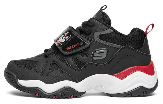 Кроссовки серии D"LITES Lifestyle женские с низким верхом черного/красного цвета Skechers
