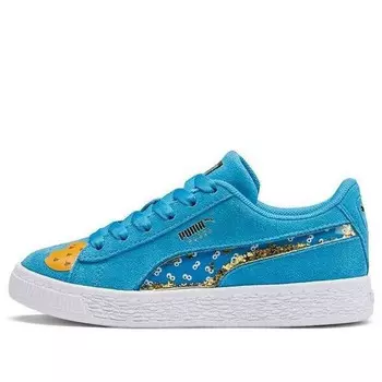 Кроссовки sesame street 50 x suede statement sneakers blue Puma, синий