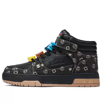 Кроссовки SESAME STREET Skateboarding Shoes Unisex High-top, черный