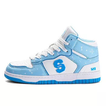 Кроссовки SESAME STREET Skateboarding Shoes Unisex High-top, черный/голубой