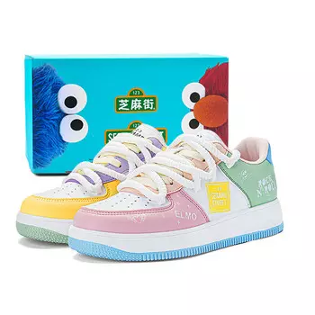 Кроссовки SESAME STREET Skateboarding Shoes Unisex Low-top, белый