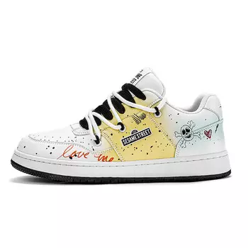 Кроссовки SESAME STREET Skateboarding Shoes Unisex Low-top, белый