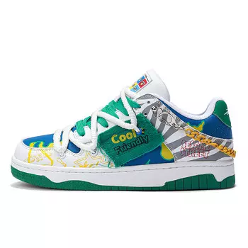 Кроссовки SESAME STREET Skateboarding Shoes Unisex Low-top, белый