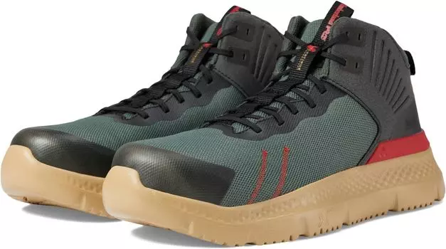 Кроссовки Setra Mid Composite Safety Toe Timberland PRO, цвет Green/Tan