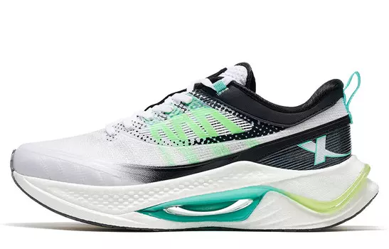 Кроссовки Shadow Engine Pro для бега мужские с низким верхом Cloud White/Core Black/Green Spark Xtep