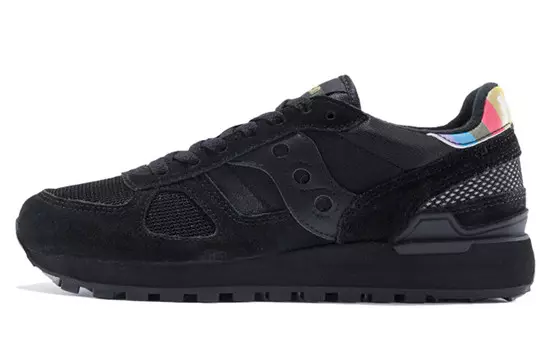 Кроссовки Shadow Original женские с низким верхом, черные/оранжевые Saucony