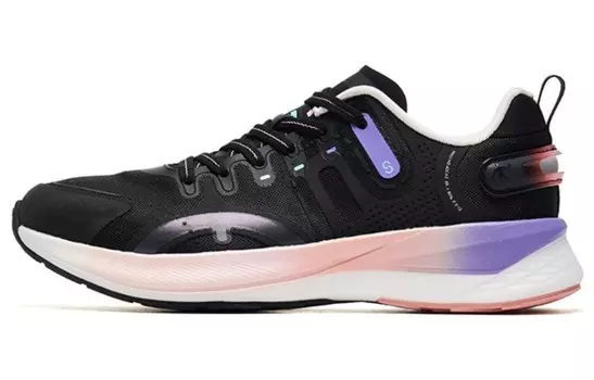 Кроссовки Shadow S-Type женские с низким верхом, черный/розовый/фиолетовый Qiaodan