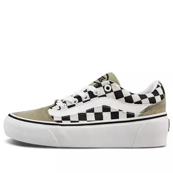 Кроссовки shape ni checkboard 'gray black white' Vans, серый