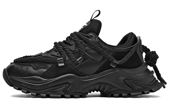 Кроссовки Shark Tooth Series Chunky унисекс с низким верхом Masongarments, цвет Jet Black