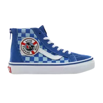 Кроссовки Shark Week x Sk8-Hi Zip Little Kids Vans, синий