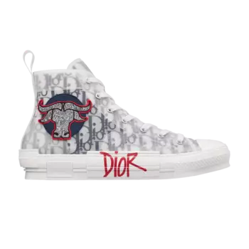 Кроссовки Shawn Stussy x Dior B23 High 'Ox Head Embroidery Patch', белый