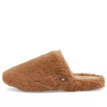 Кроссовки Shearling teddy slipper Max Mara, коричневый