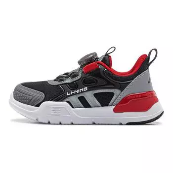 Кроссовки Shield Kids Lifestyle для детей с низким верхом, черные/серые грозовые/серые камни Lining Young, черный