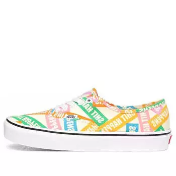 Кроссовки shit happens authentic multi-color Vans, мультиколор