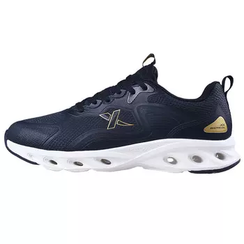 Кроссовки Shock Absorbing Spinning 9.0 для бега мужские с низким верхом, черные/новые металлические золотистые Xtep