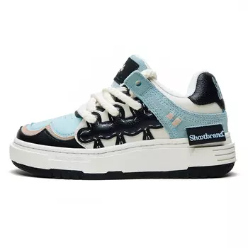 Кроссовки SHOOT BRAND Skateboarding Shoes Unisex Low-top Blue/White, синий