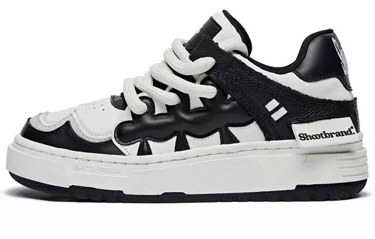 Кроссовки SHOOT BRAND Skateboarding Shoes Unisex Low-top Black/white/gray, черный