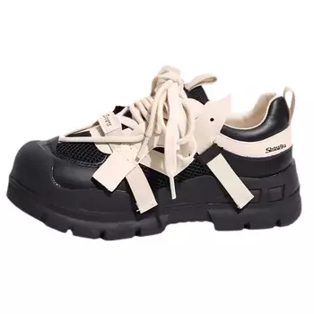 Кроссовки Shougu Shougu Chunky Sneakers Women's Mid-top, хаки