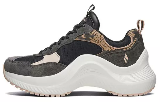 Кроссовки Sierra Chunky женские низкие, черные, белые, розовые, серые, коричневые Skechers