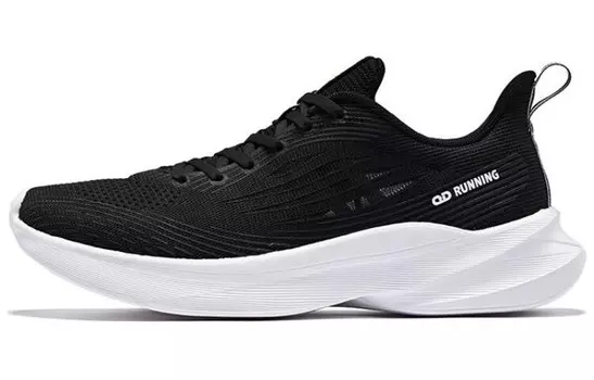 Кроссовки Sigh 4.0 для бега мужские с низким верхом черного/белого цвета Qiaodan