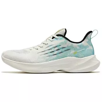 Кроссовки Sigh 4.0 мужские с низким верхом, белый/зеленый Qiaodan