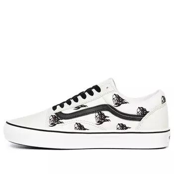 Кроссовки sixty sixers x comfycush old skool 'skull print - white' Vans, белый