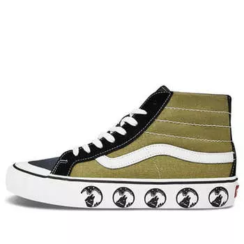 Кроссовки sk8-hi 138 decon sf 'black green' Vans, черный