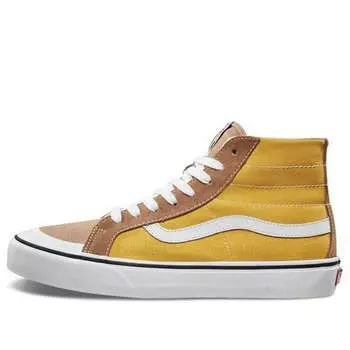 Кроссовки sk8-hi 138 decon sf 'brown yellow' Vans, коричневый