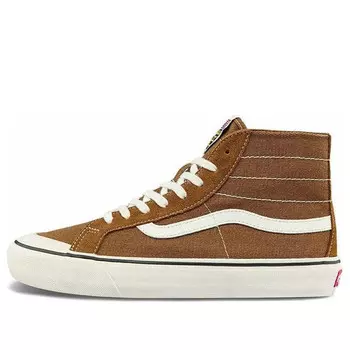 Кроссовки sk8-hi 138 decon sf high-top sneakers brown Vans, коричневый