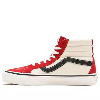 Кроссовки sk8-hi 38 dx 'anaheim factory - white red' Vans, белый