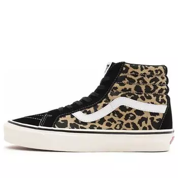 Кроссовки sk8-hi 38 dx 'anaheim factory - leopard' Vans, черный