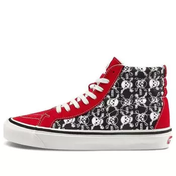 Кроссовки sk8-hi 38 dx 'skulls red black' Vans, красный