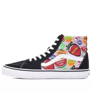 Кроссовки sk8-hi blackwhite strawberry multi-color Vans, мультиколор