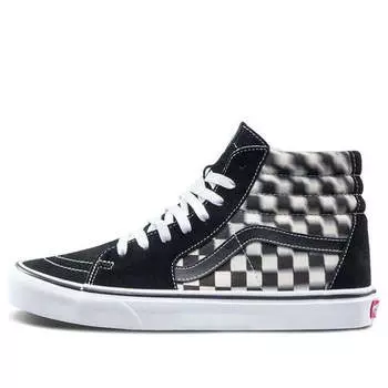 Кроссовки sk8-hi 'blur check' Vans, черный
