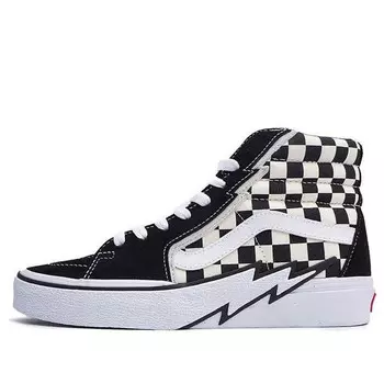 Кроссовки sk8-hi 'bolt - checkerboard' Vans, черный