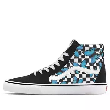 Кроссовки sk8-hi 'butterfly checkerboard' Vans, черный