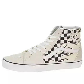 Кроссовки sk8-hi 'checkerboard flame' Vans, белый