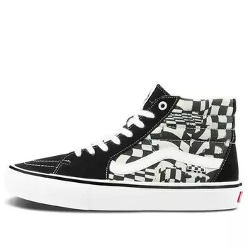 Кроссовки sk8-hi chessboard black/white Vans, черный
