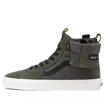 Кроссовки sk8-hi cmty 'green black' Vans, зеленый
