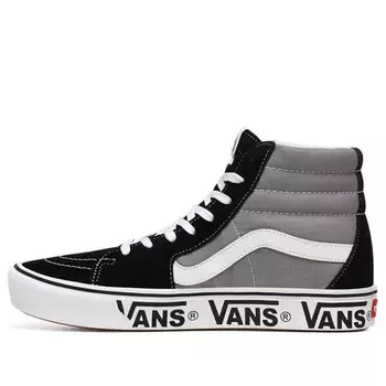 Кроссовки sk8-hi comfycush 'tape mix black frost gray' Vans, черный