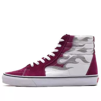 Кроссовки sk8-hi flame sneakers purple/white Vans, фиолетовый