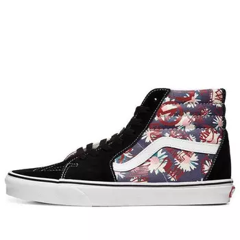 Кроссовки sk8-hi flowers graffiti 'black blue red' Vans, черный